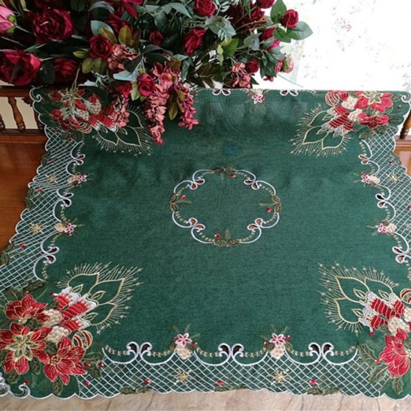 How Can You Transform Your Dining Experience with a Christmas Design Tablecloth Customized with Embroidery How Can You Transform Your Dining Experience with a Christmas Design Tablecloth Customized with Embroidery