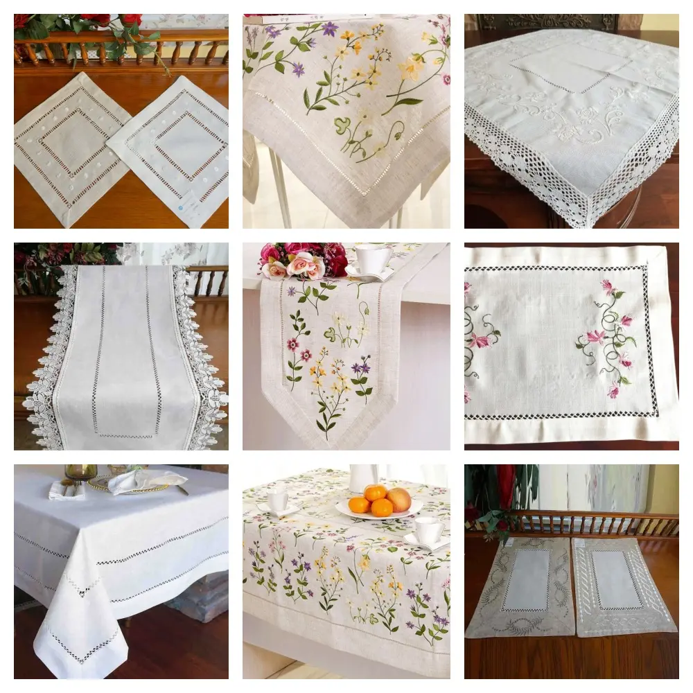 60 x 120 inch Banquet hemstitch tablecloth 60 x 120 inch Banquet hemstitch tablecloth